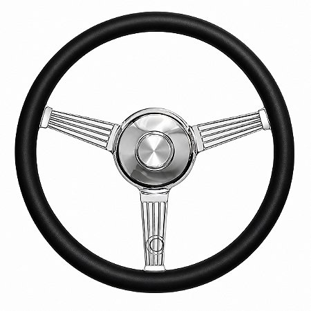 Volante Banjo Couro Preto