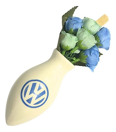 Vaso Flor Painel VW Azul Pequeno