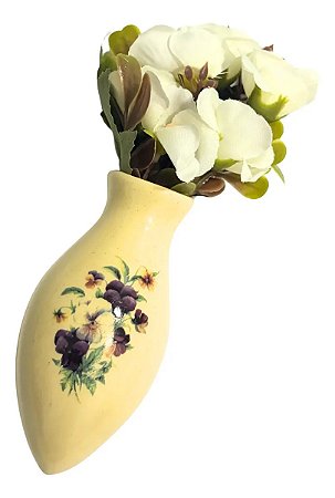 Vaso Flor Painel Branco Pequeno