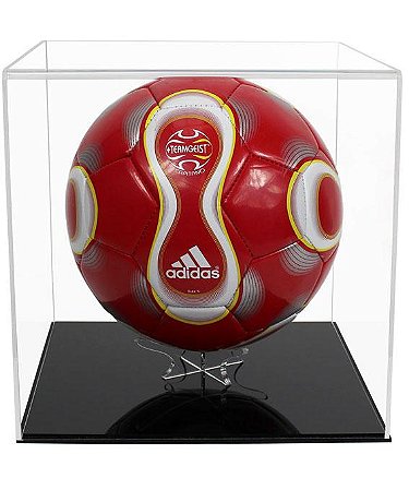 Caixa Cúpula Expositora em acrílico 25 x 25 x 25cm para de bola futebol, basquete, bola de rúgbi, vôlei