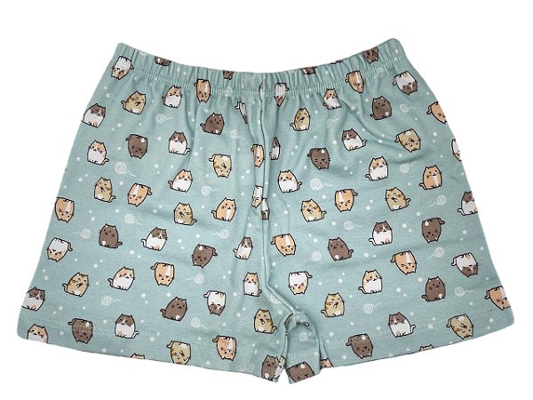 SHORT GATINHOS HOMEWEAR VERDE