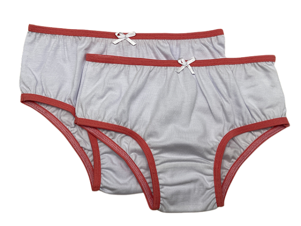 KIT COM DUAS CALCINHAS - BRANCO/BRANCO