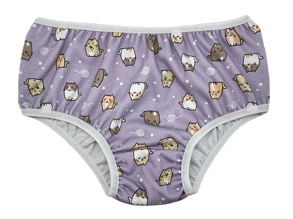 CALCINHA GATINHOS LILÁS