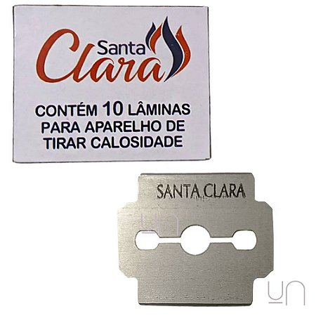 Laminas p/ aparelho de tirar calo c/ 10UN Santa Clara