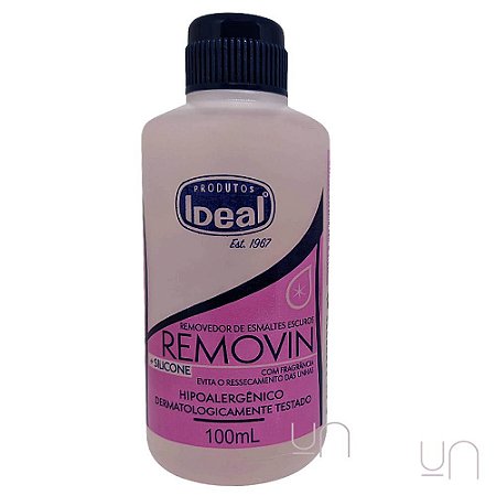 Removedor de esmalte Acetona Esmaltes Escuros IDEAL 100ml