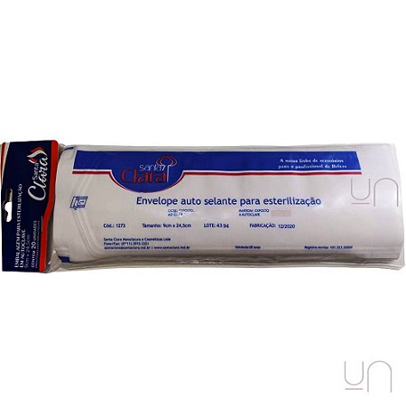 Embalagem Esterilização em Autoclave 9x24cm c/ 20
