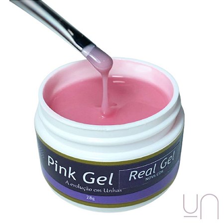 Gel Pink Real Piu Bella 28gr Gel Unhas