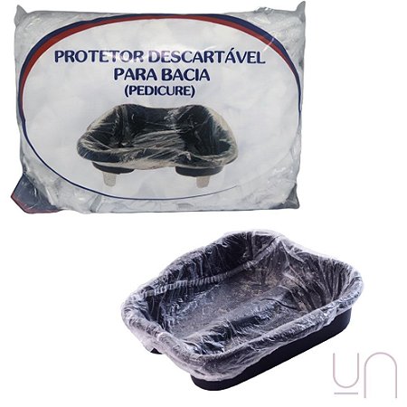 Protetor para bacia Pedicure descartável transp. c/ 50 UN
