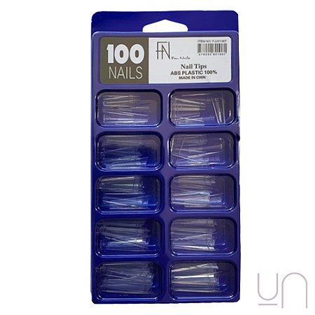 Tips Balerina Trasp. para Alongamentos de Unhas 100 Unid