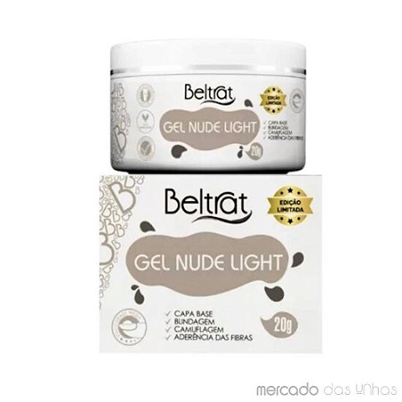 Gel Beltrat Nude Light 20g Gel para Unhas Beltrat