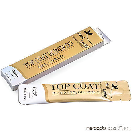 Refil Top Coat Blindado 10ml - Real Love