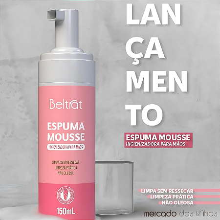 Espuma Mousse Higienizadora Para Mãos 150ml - Beltrat