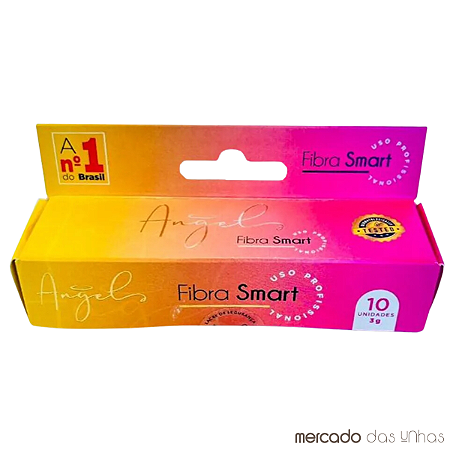 Fibra Smart Angel Fibras - Tufinhos pré-selados - 10 unidades de 10cm