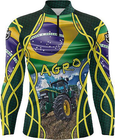 Camiseta Agro Bruto - Cavalo Castanho - Proteção UV 50+ - Play Pesca