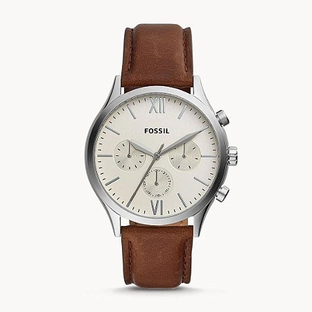 Relógio Masculino Fossil Fenmore Multifuncional em Aço Inoxidável