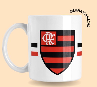 Caneca Personalizada - Time de Futebol Flamengo - Paulonet Multimidia