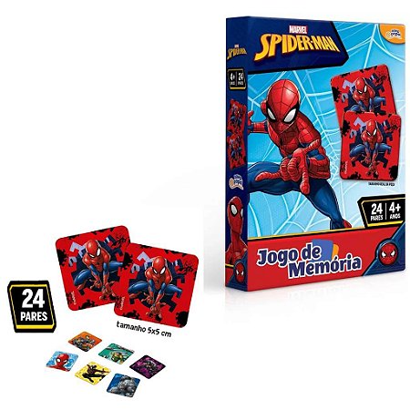 Spider Man - Jogo de memória - Toyster Brinquedos - Toyster