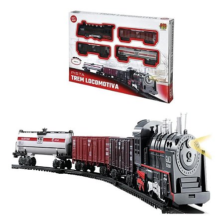 Brinquedo Trem Trenzinho Brinquedo Locomotiva C Luz DM - Loja Zuza  Brinquedos