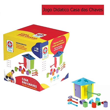 Jogo Educativo Casa das Chaves Estrela Baby - Loja Zuza Brinquedos