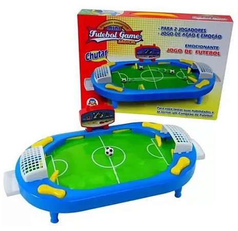 Jogo Futebol De Mesa Game Chute 2 Em 1 BrinqueMix Brinquedo