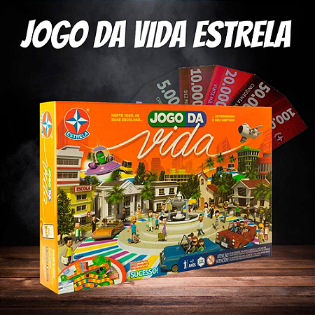 Jogo de Tabuleiro Jogo Da Vida Com Aplicativo Estrela