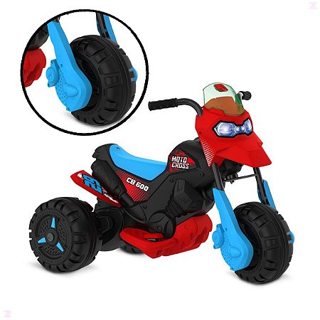 Moto Elétrica Infantil - Thunder - 12V - Rosa Pink - Bandeirante