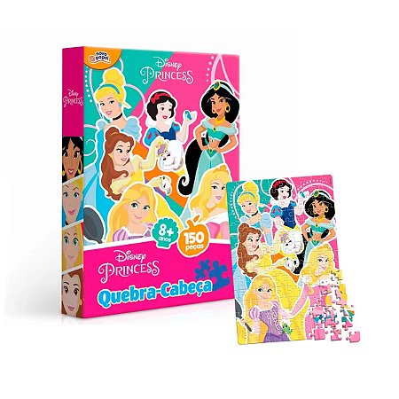 Kit 2 Jogos Quebra Cabeça Princesas Infantil C/ 30 Peças - Compre