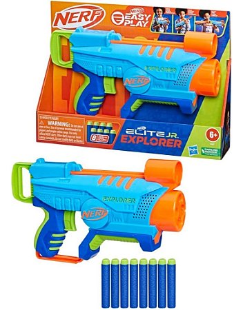 Lança Dardos Nerf X C/ 6 Dardos Arminha De Brinquedo Menino