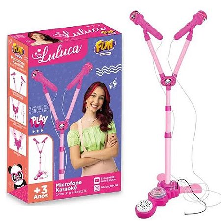 Microfone Infantil Com Pedestal Rosa Luluca F01164 - Fun - Loja Zuza  Brinquedos | Ofertas todos os dias
