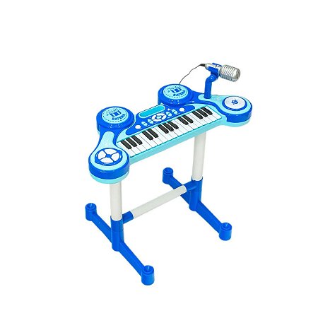 Teclado Infantil Musical Eletrônico com Microfone - Braskit