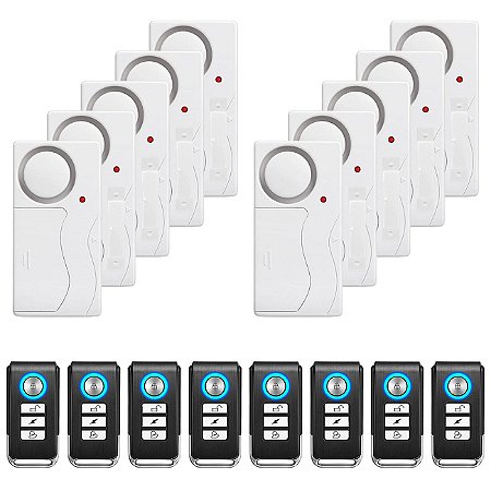 KIT 10 Alarme + 8 Controles Residencial Comercial CH289