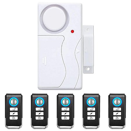 Kit 1 Alarme + 5 Controles Residencial Comercial CH288