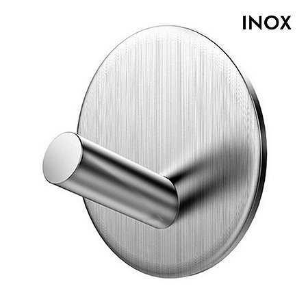 Gancho Adesivo Inox Cabide Multiúso Porta Utensílios Cozinha Banheiro Quarto Escritório Loja - CH95, CH109