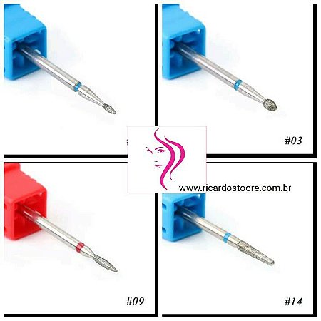 kit 4 Broca Diamantada para lixa eletrica