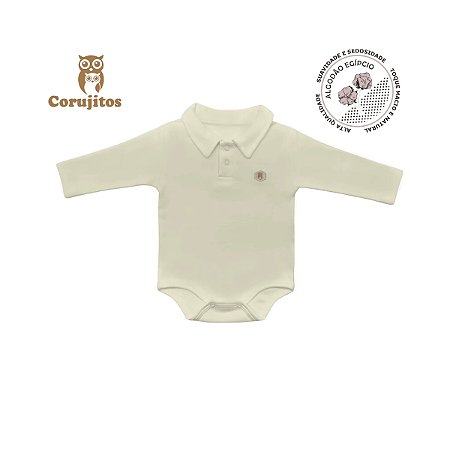 Body Social Gola Italiana Manga Longa Creme Off Tamanho P - Corujitos