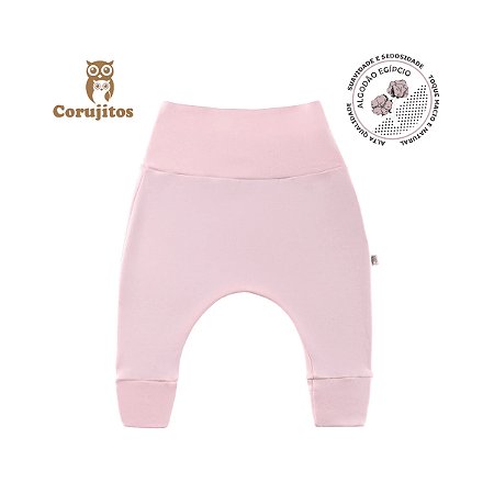 Calça Anti Cólica Confort Rosa Claro RN - Corujitos