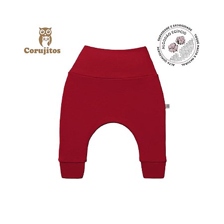Calça Anti Cólica Confort Vermelha M - Corujitos