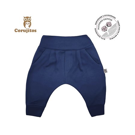 Calça Anti Cólica Confort Azul Marinho RN - Corujitos