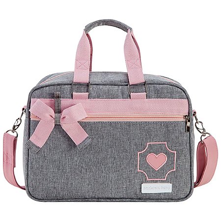 Bolsa Maternidade Térmica Tamanho P Amor Cinza - Batistela