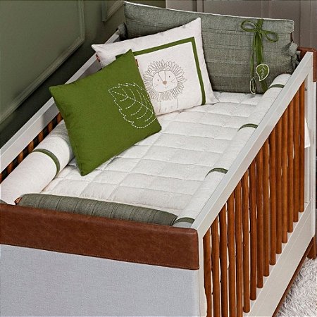 Kit Berço Lion Com 10 Peças Percal 100% Algodão - Batistela