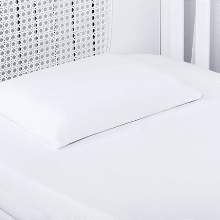 Lençol e Fronha Em Malha Para Berço Com 2 Peças Branco - Batistela