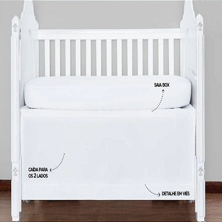 BATISTELA SAIA PARA BERÇO BASIC BRANCO 382273 (PC 1.000)