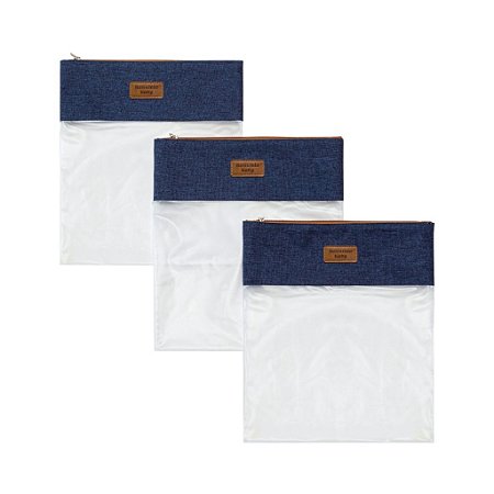 BATISTELA SAQUINHO MATERNIDADE 3 PEÇAS MARINHO 300864  (PC 1.000)
