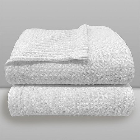 Manta Donna Termocelular Cubes Branca - Laço Bebê