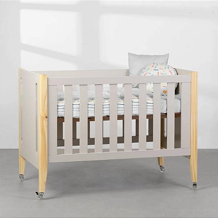 Berço Evolutivo Tom 3 em 1 Areia Fosco - Reller