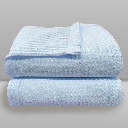 Manta Donna Termocelular Cubes Azul Bebê - Laço Bebê