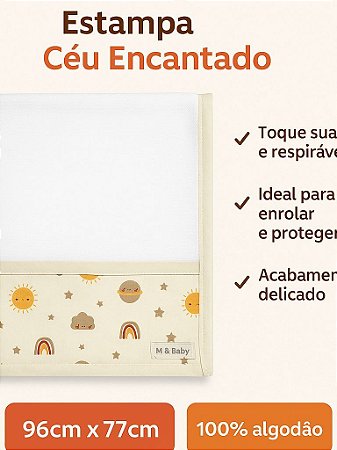 Manta Cueiro M&Baby Flanelada Estampadas 100% Algodão