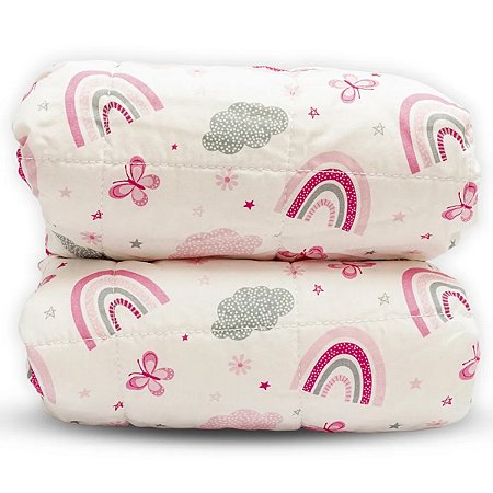 Manta Cobertor Edredom Arco Iris - Nenem