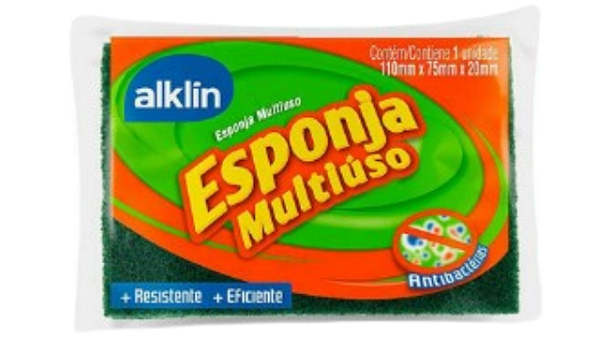 Esponja Dupla-Face  110 MM X 75 MM X 20MM  (Fardo c/60 Unidades)