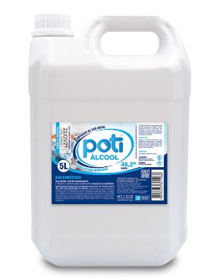 ÁLCOOL ETÍLICO HIDRATADO 46,2º INPM GALÃO DE 5 LTS - (CAIXA C/3 UNIDADES)
